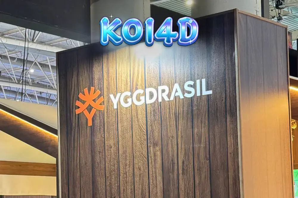 Tampilan antarmuka permainan slot Yggdrasil yang penuh warna